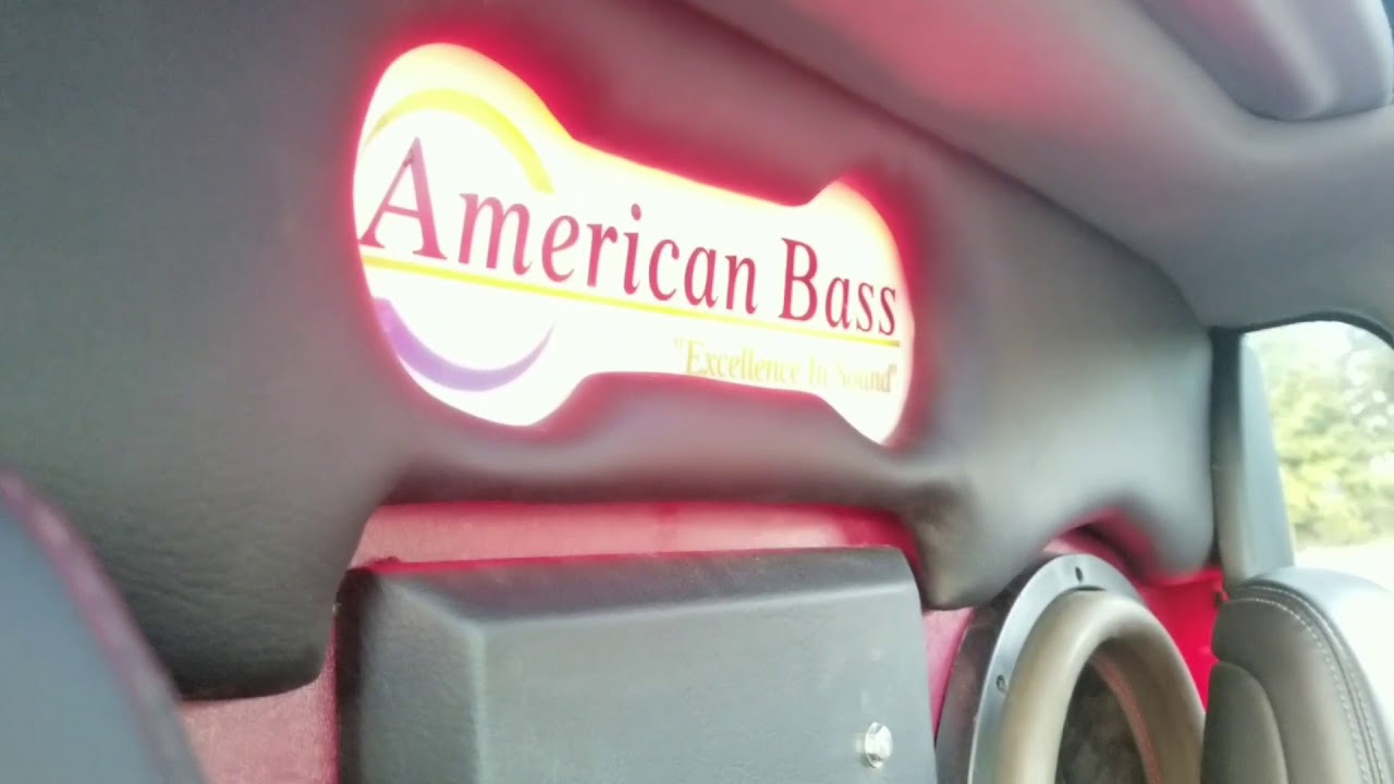 4 American bass 12s in a walled honda on a banda 8k with a 80AH limitless lithium