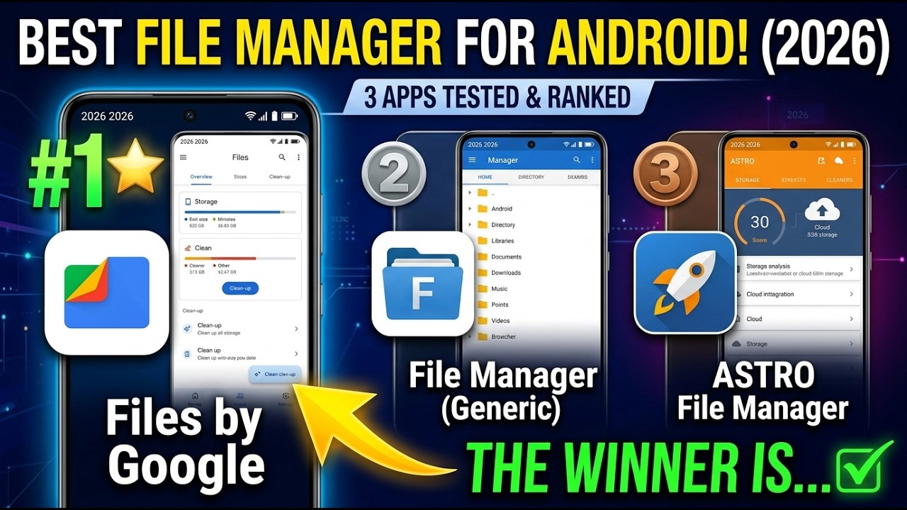 I Tested the Top 3 File Manager Apps for Android in 2026 &mdash; Here&rsquo;s the Best One!