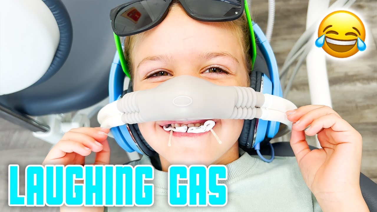 LAUGHTER AT THE DENTIST OFFICE | LAUGHING GAS MAKES SEVEN YEAR OLD BUST LAUGHING