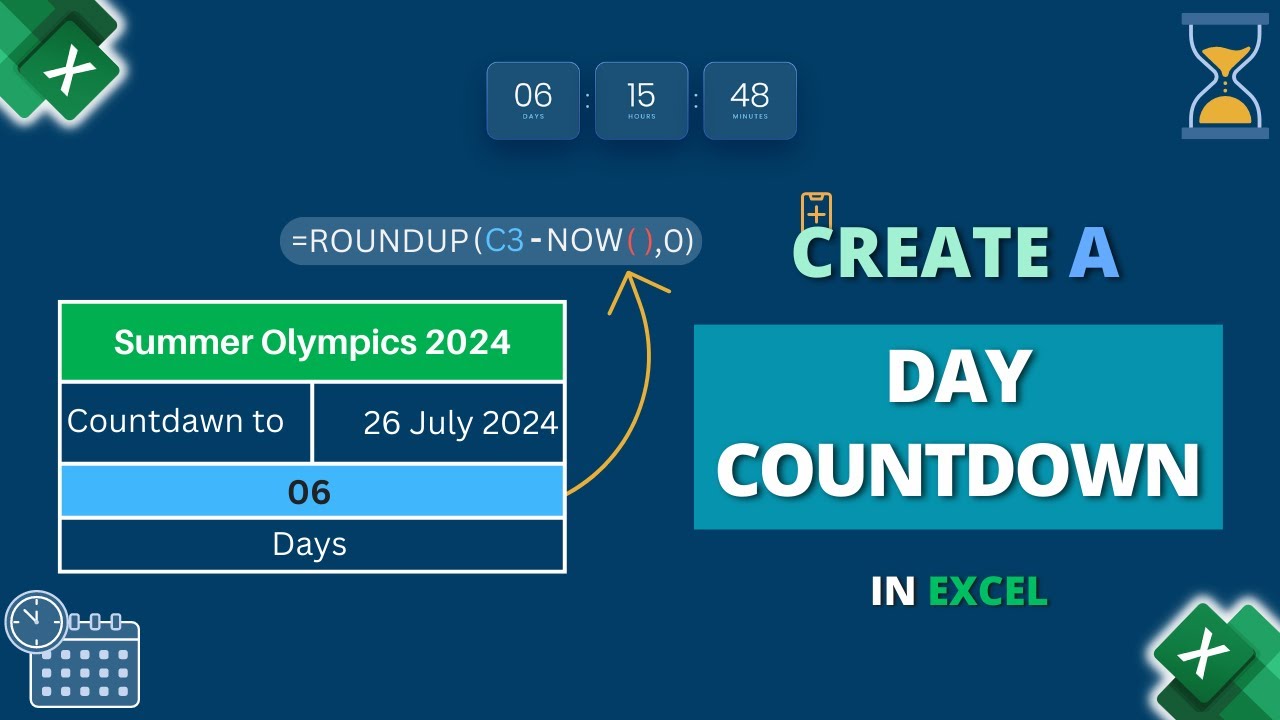 How to Create a Day Countdown in Excel