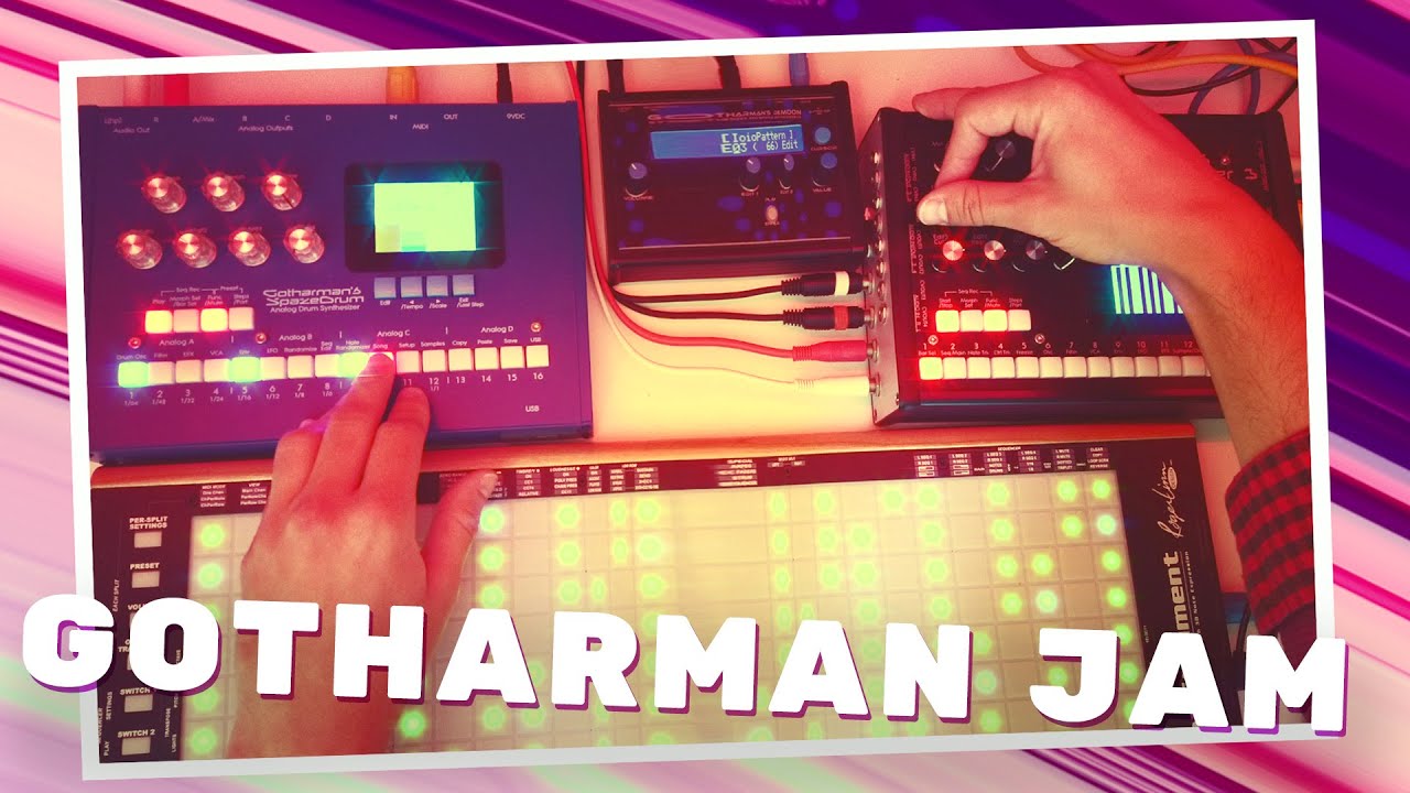 Musical Granular Synth Jam // Gotharman's SpazeDrum, Little deFormer 3 & deMoon #TTNM