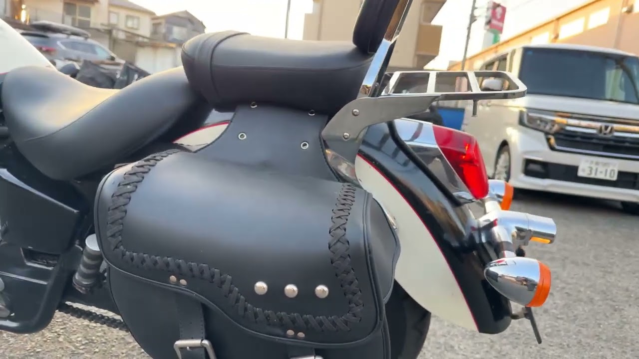 ホンダ　シャドウ７５０　重低音マフラー　エイプハンドルバー装着　ＥＴＣ２．０装備　車両動画です。