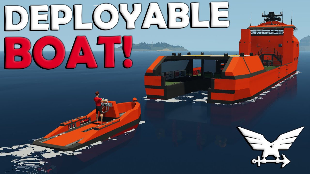 Deployable Boat Build  -  Supply Ship Build  -  Stormworks Build and Rescue