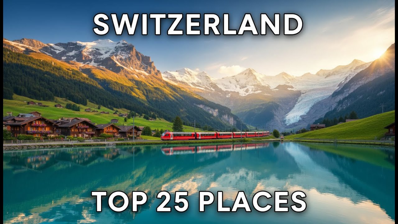 Топ-25 самых красивых мест в Швейцарии 🇨🇭 | Живописные поезда, альпийские озера и сказочные деревни