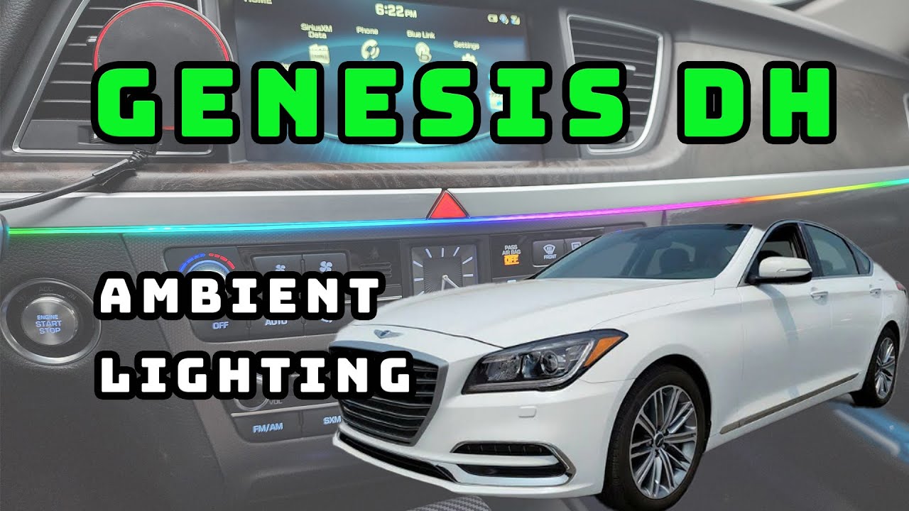 Howto install genesis dh ambient light part제네시스엠비언트라이트설치방법 #kdm#genesis#hyundaigenesis#ambientlight