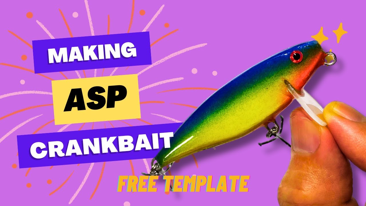 Fishing Lure Making | Asp Crankbait, Free Downloadable Template
