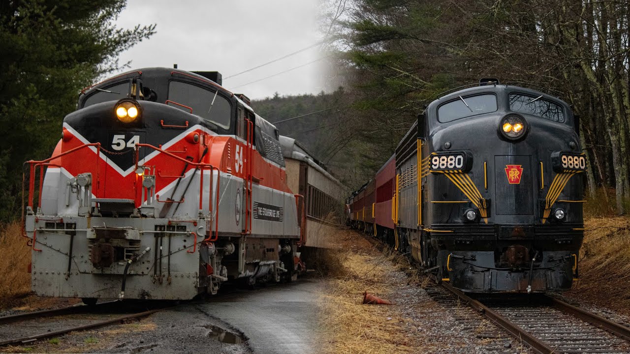 EMD BL2 and F7 on The Stourbridge Line