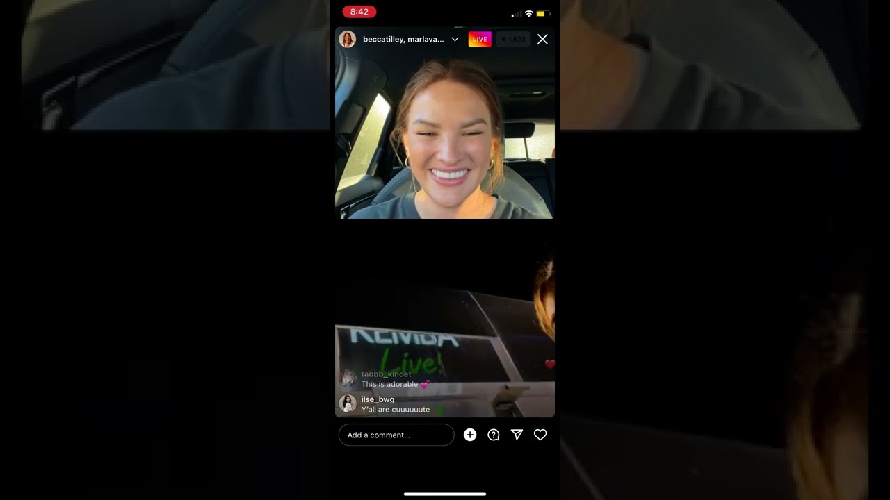 Becca Tilley Insta Live with Hayley 8-23-22