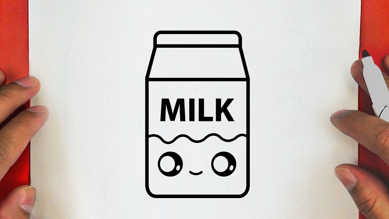 HOW TO DRAW A CUTE MILK ,STEP BY STEP, DRAW Cute things