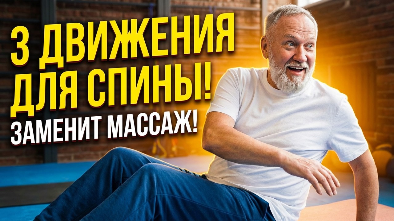 После 65 лет усталость в спине уходит за три движения