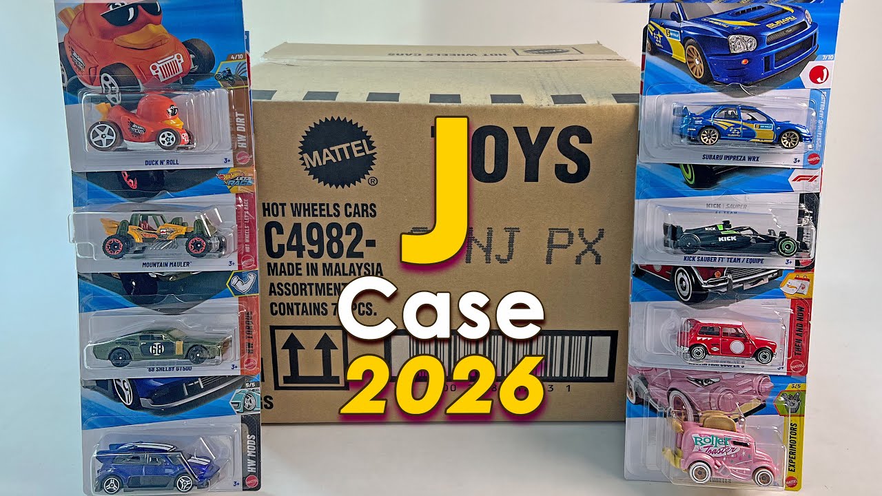 Распаковка основной линейки Hot Wheels 2026 года - Набор J!