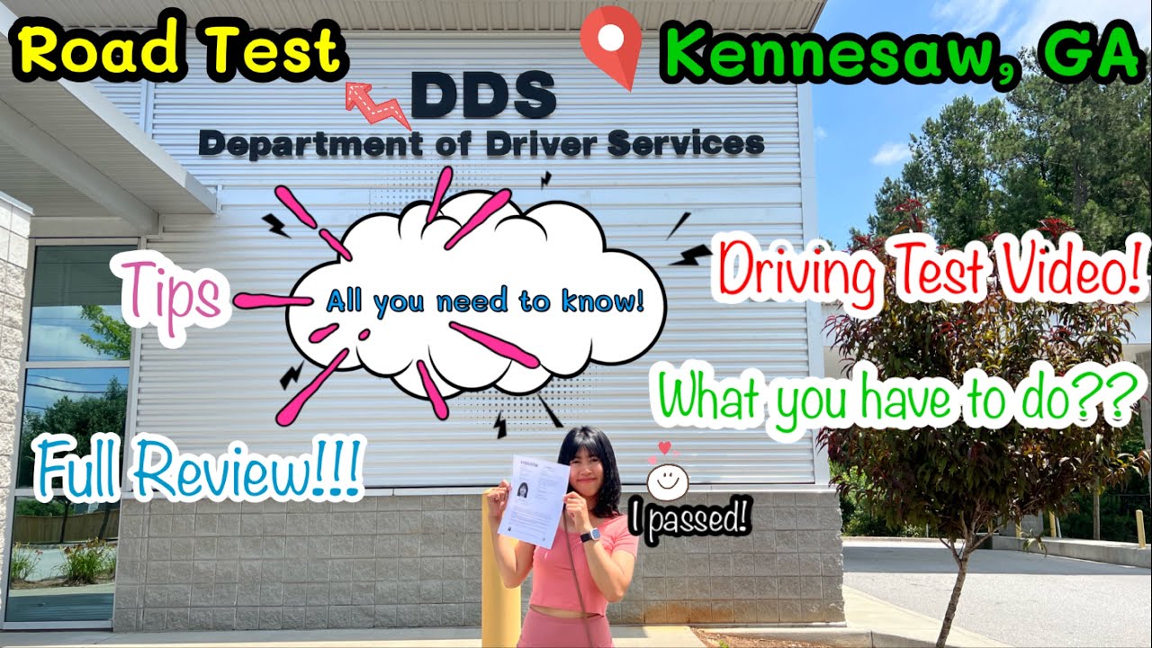 Road Test Georgia At DDS Kennesaw 2022 |Full Road Test Video สอบใบขับขี่ในอเมริกา Sub TH/Eng