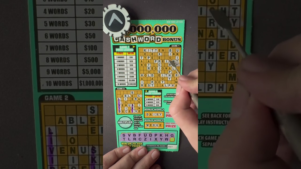 Cashword BONUS lottery ticket #scratchoff #lotteryticket #scratchoffticket #lottery #newticket #usa