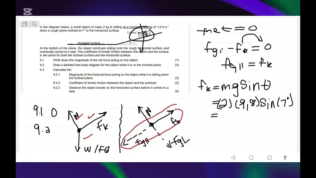 NEWTON FIRST LAW EXAM PRACTICE QUESTIONS NO 4