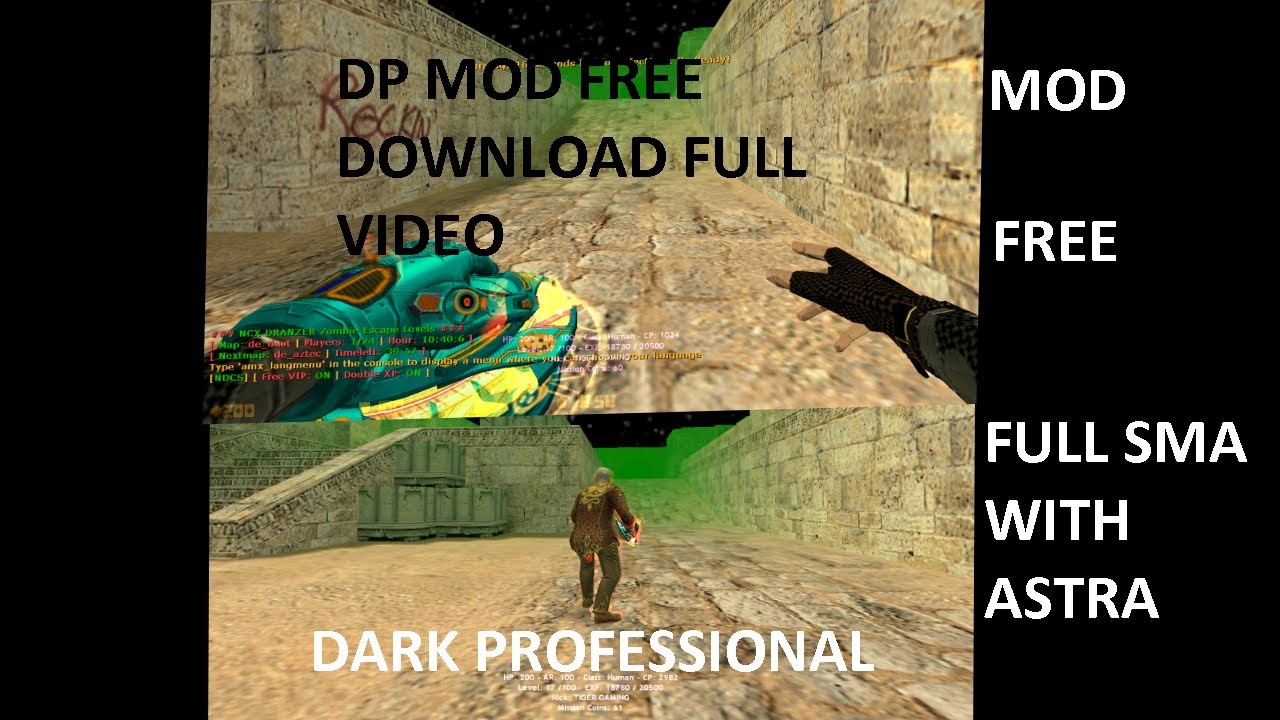 DARK PROFESSIONAL Zombie Escape + Nemesis Mod With Astra Guillotine   MENU FULL SMA [EAGLE GAMING]