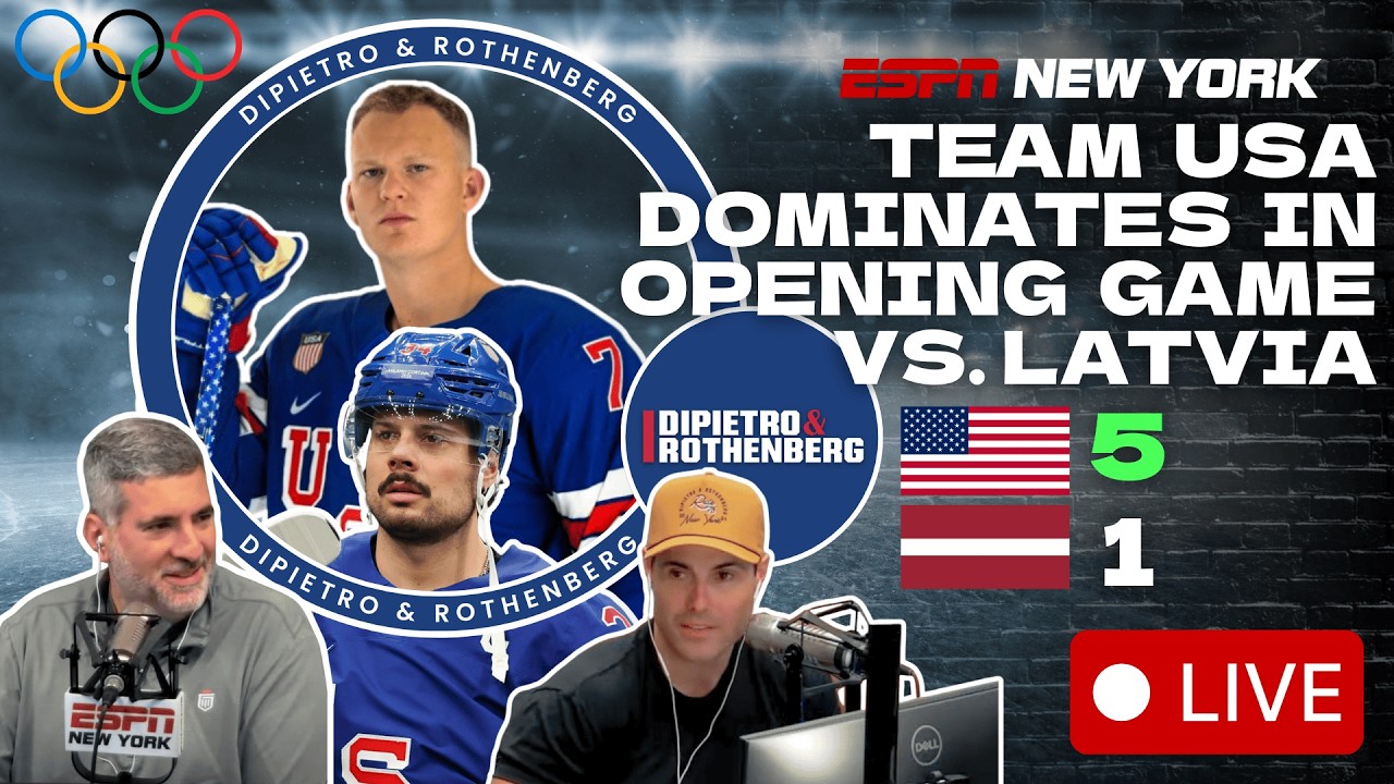 USA Hockey DOMINATES | Jets QB Questions | Cam Schlittler's Injury | DiPietro & Rothenberg | 2/13/26