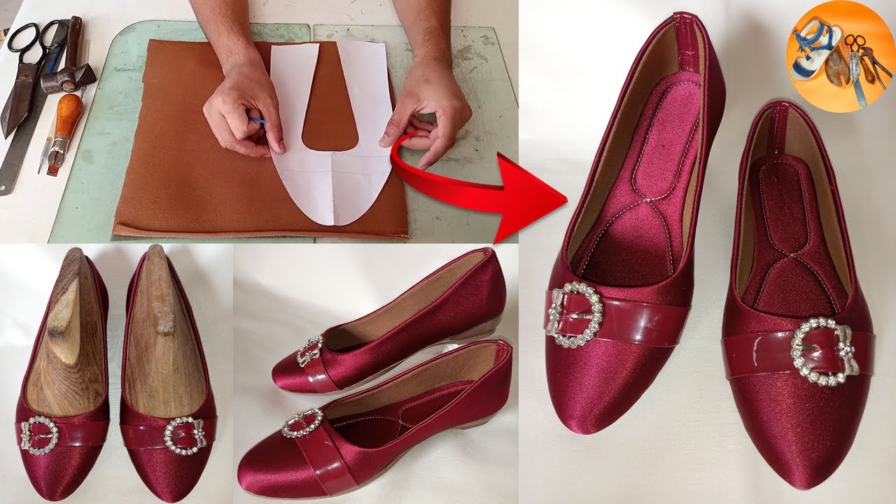 How to Make  Beautiful Handmade Ballet  Shoe with Simple Tools | Handmade Ballet  Shoes