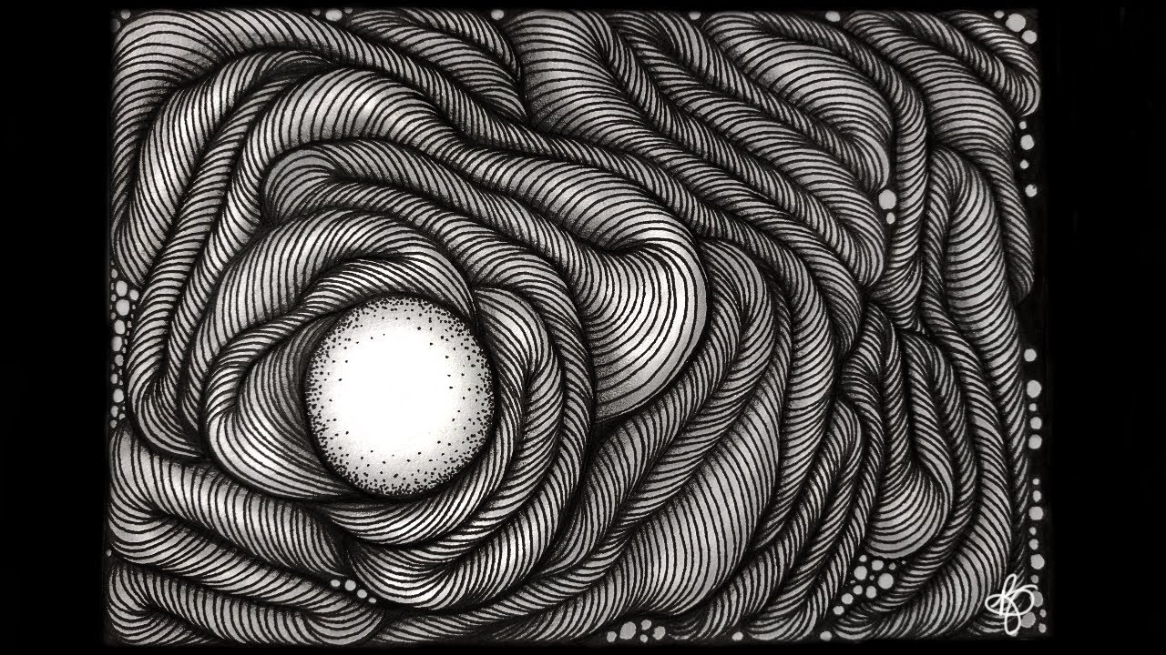 How to draw Winding Tunnels | Miss Betsi's pattern # 7