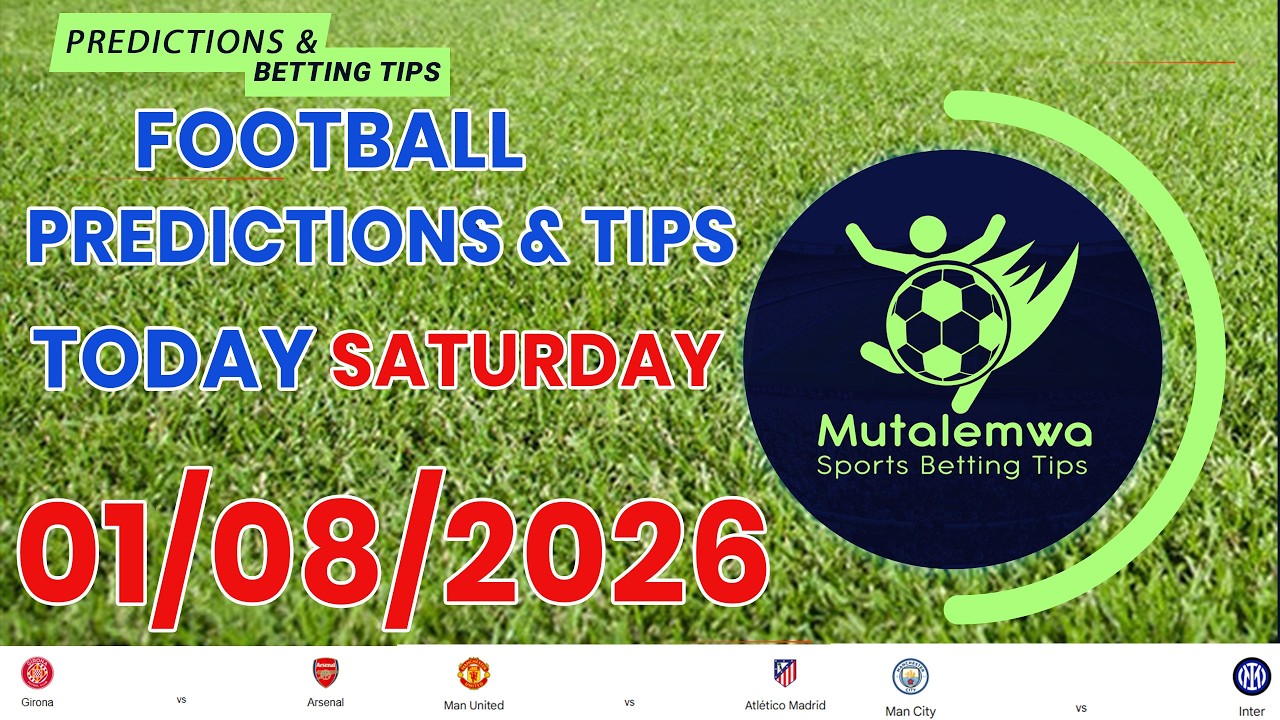FOOTBALL PREDICTIONS TODAY 01/08/2026 SOCCER PREDICTIONS| BETTING TIPS, #betting@sports betting tips