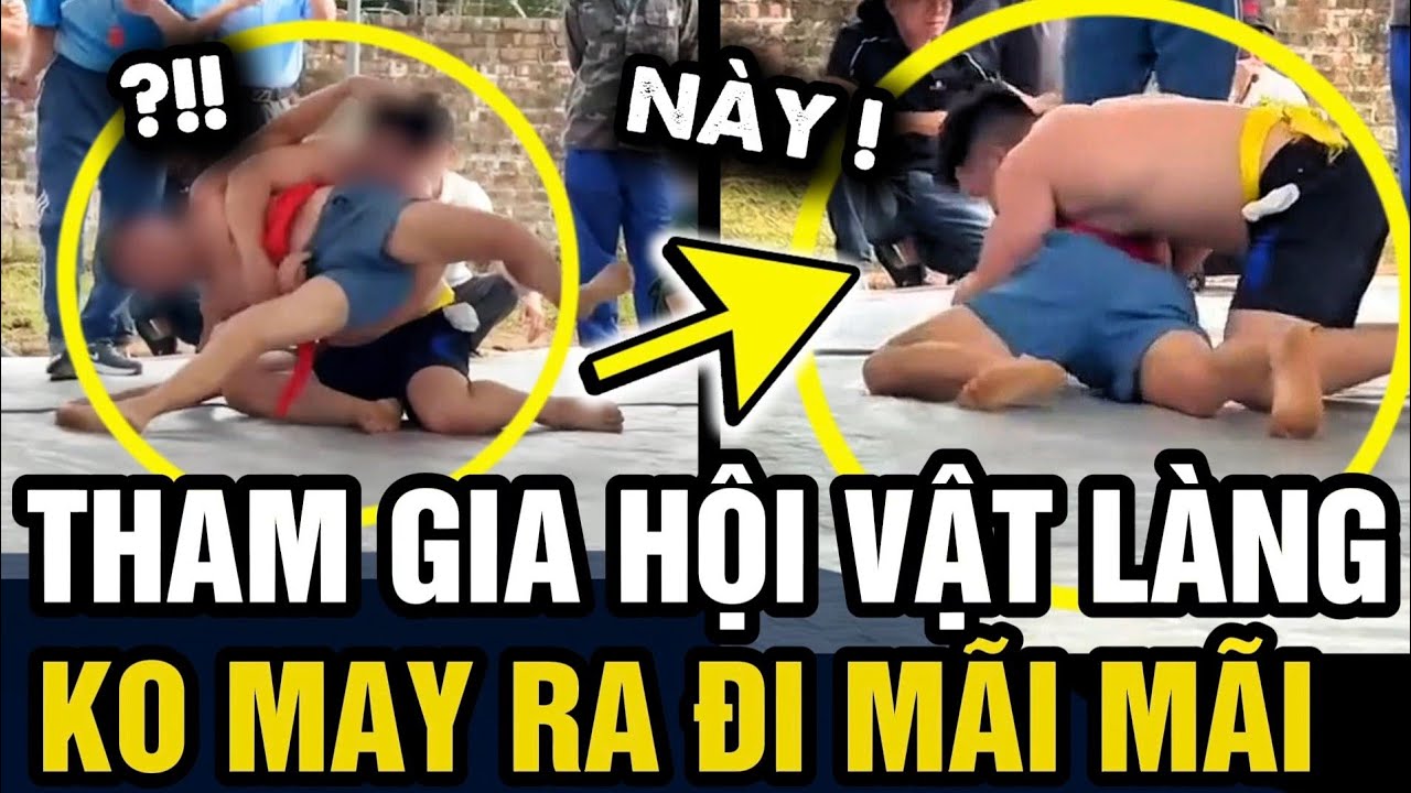 Tham gia HỘI LÀNG, người đàn ông ra RA ĐI MÃI MÃI sau cú vật NỐC AO của đối thủ | Tin 3 Phút
