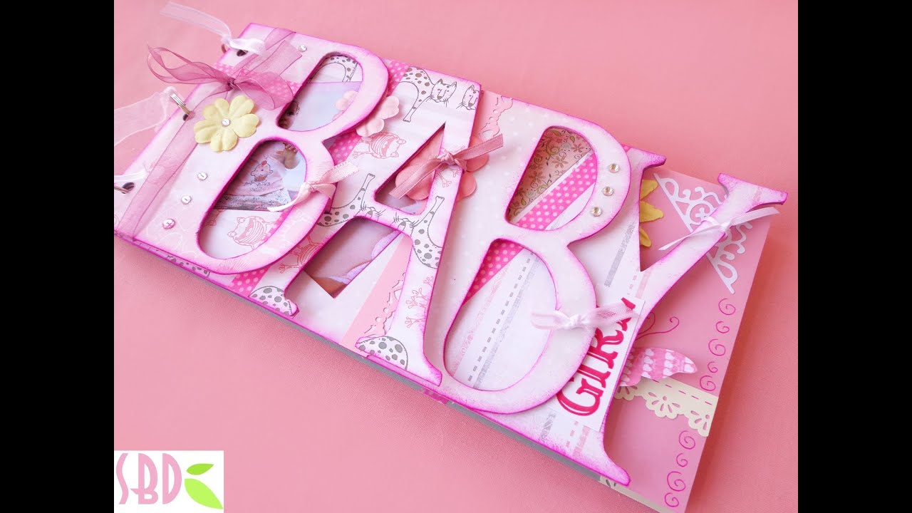 Album Shape Baby Girl - Album Sagoma bimba diy