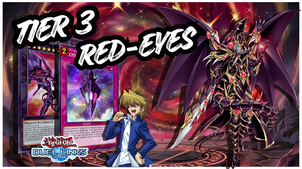 TIER 3 RED-EYES GALAXY-EYES DECK DUEL LINKS | RED-EYES ARMAMENT RANKED GAMEPLAY