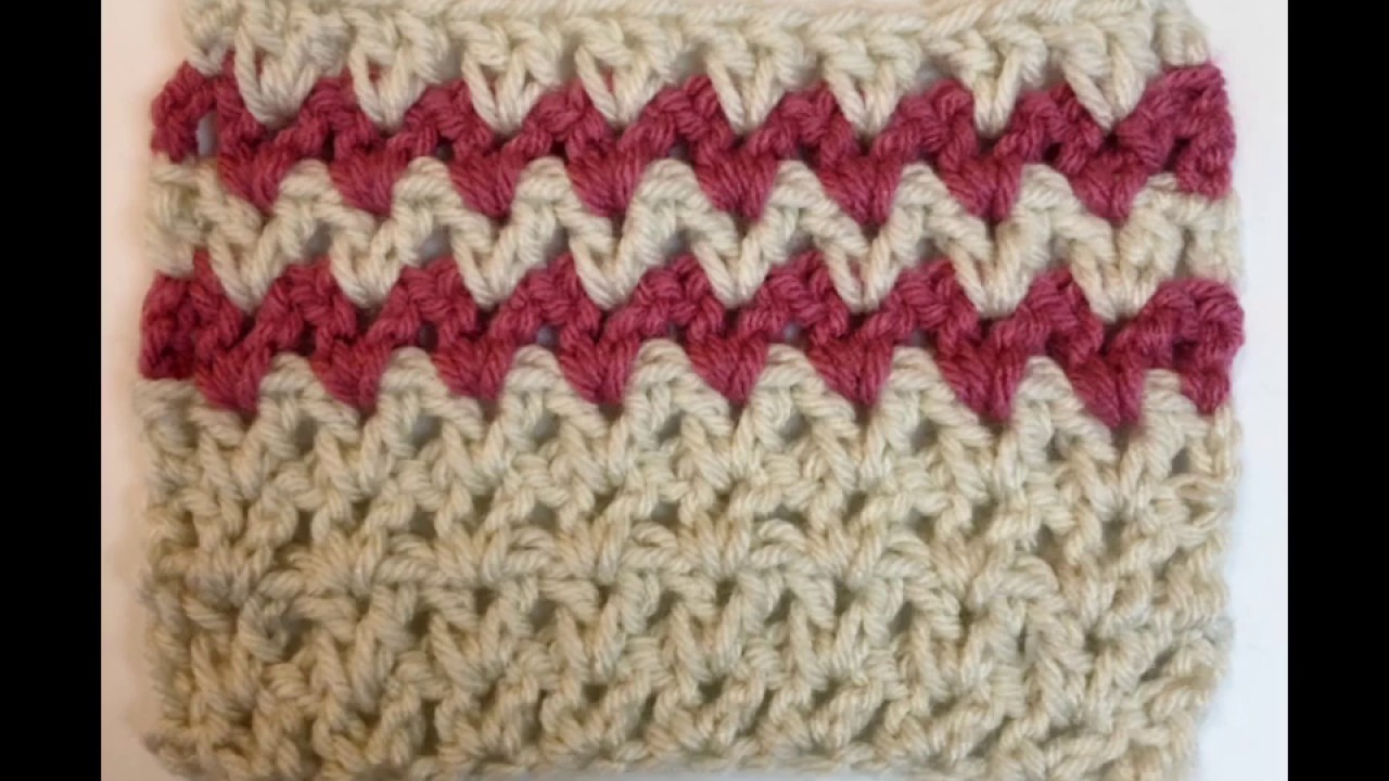 Left Hand Crochet: How to Crochet the Double Crochet V-Stitch