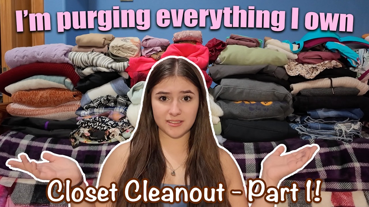 2026 CLOSET CLEANOUT!🎉 (Purging everything I own Part 1!)
