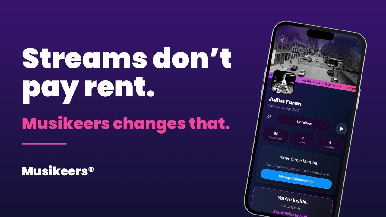 Musikeers&reg; &ndash; The Direct-to-Fan Platform for (Independent) Artists
