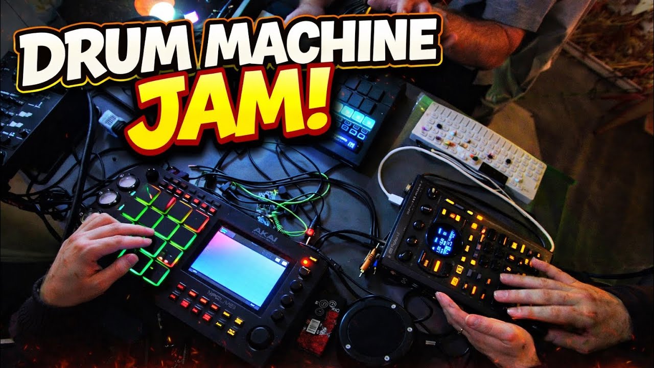 Drum Machine Jam Session + Freestyle Rap | FGDP-50, MPC Live 2 & SP-404 MKII
