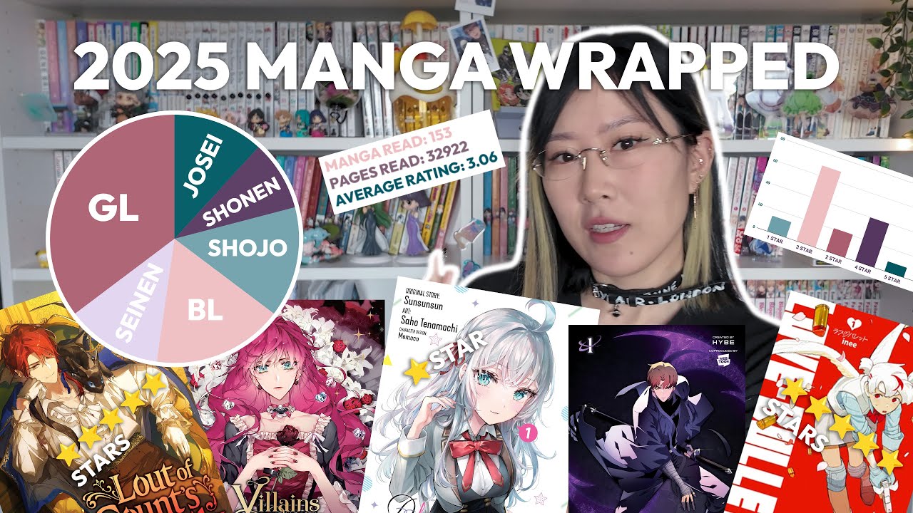 MANGA WRAPPED 2025 🎁 BEST & WORST READS + all the stats! 📊