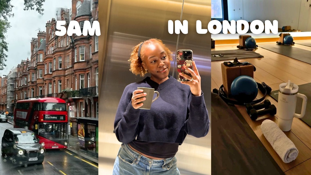 5AM winter arc days in london 🧣 gym, pilates, office life & cosy evening routines