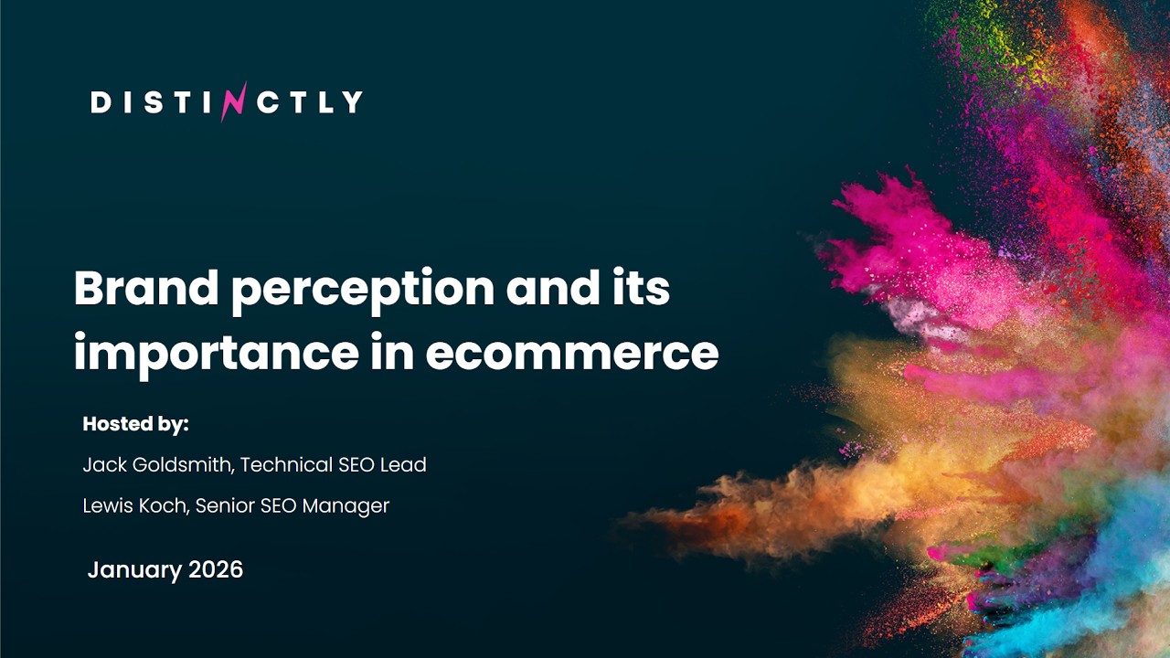 Brand perception and its importance in Ecommerce | Webinar January 2026