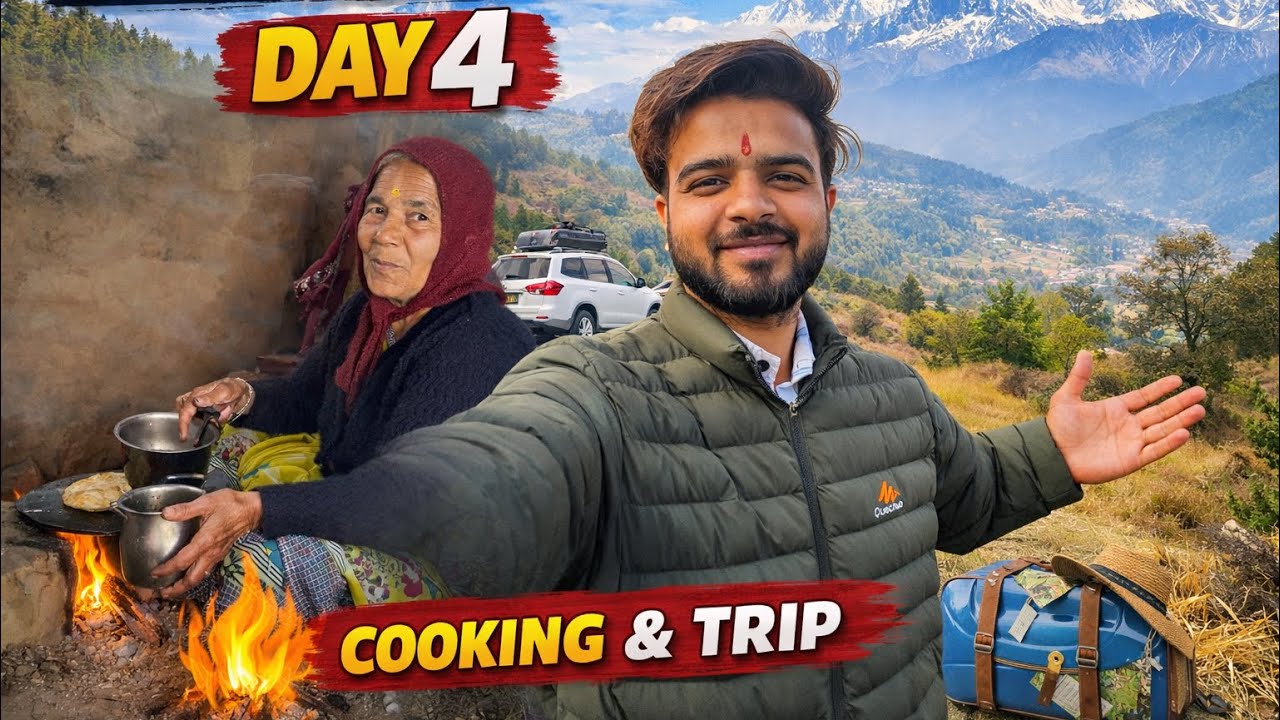  DAY 4 😲 | अम्मा का पहाड़ी खाना + Surprise Trip! 🚌