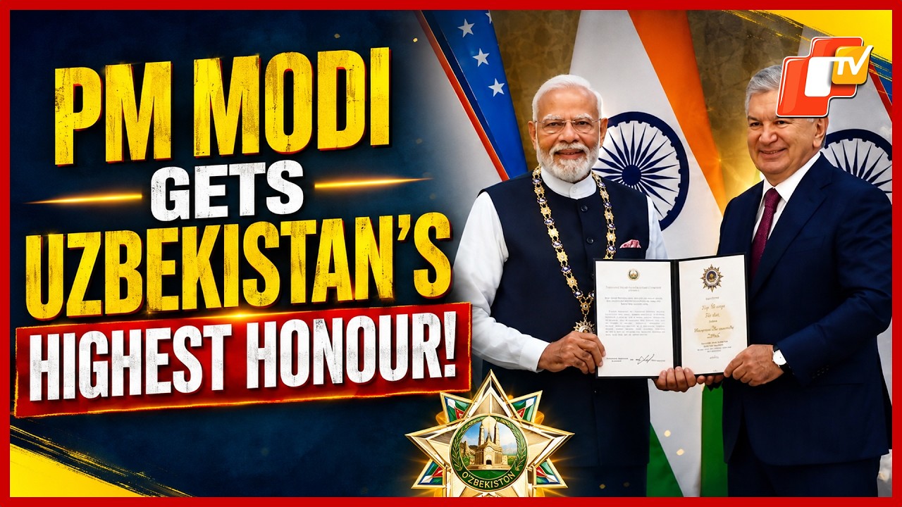 PM Modi Honoured With Uzbekistan&rsquo;s Top State Award | India-Uzbekistan Ties Reach New Height