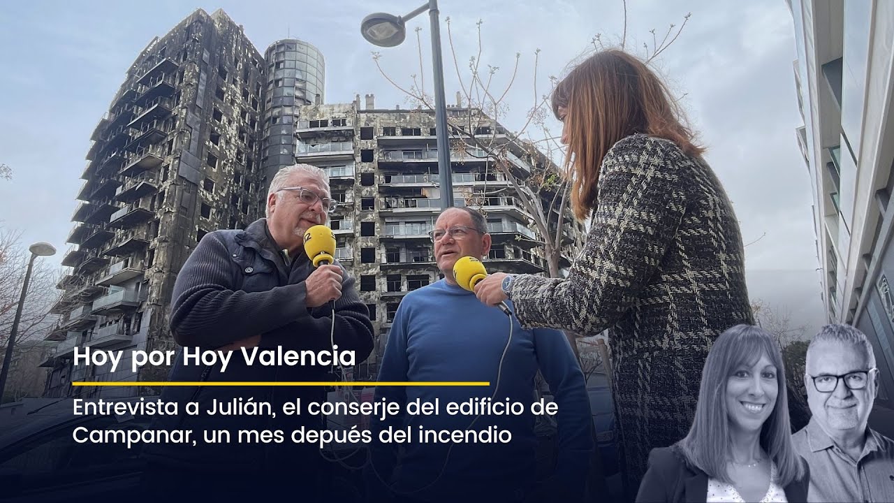 Entrevista a Julián, el conserje del edificio de Campanar, un mes después del incendio