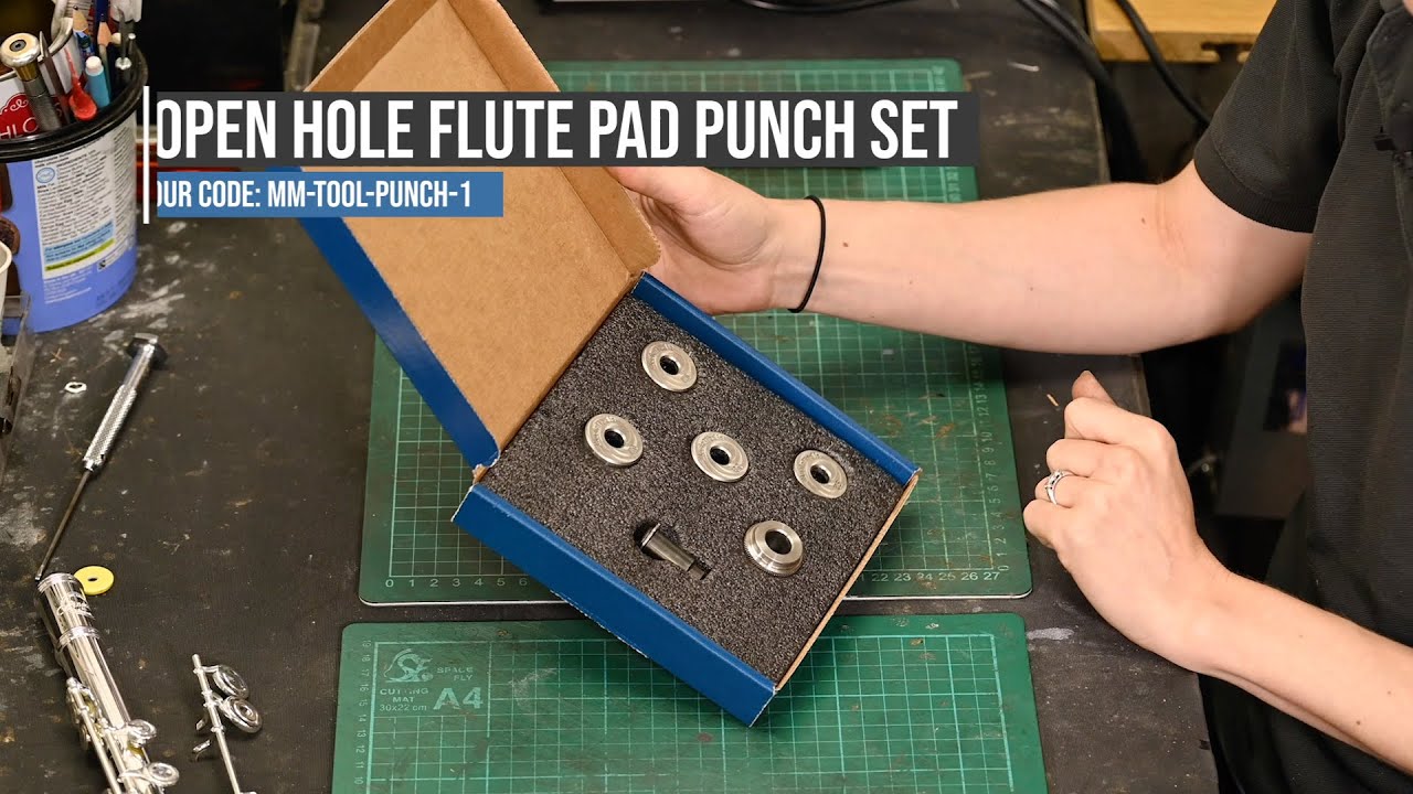 MusicMedic | Flute Open Hole Pad Punch Set