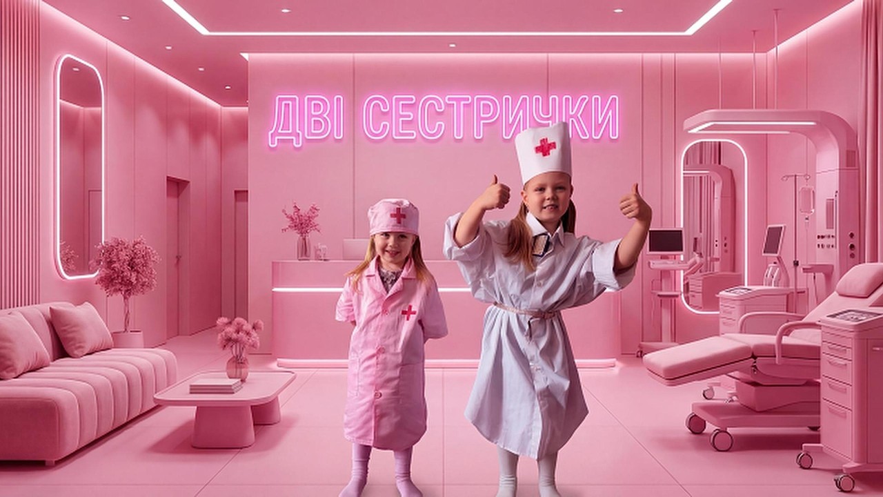 Лікарі - Дарина та Мілана | Мілана та Дарина лікують тата та іграшки 🩺