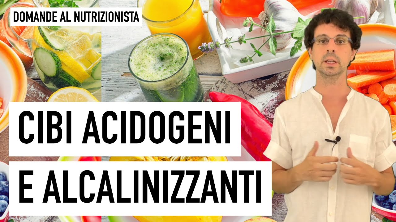 Cibi acidogeni e alcalinizzanti