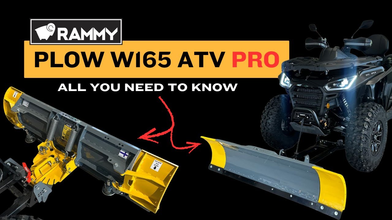 All you need to know - Plow W165 ATV PRO