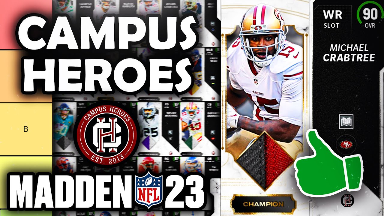 RANKING the BEST Campus Hero Cards in Madden 23 Ultimate Team (Tier List)