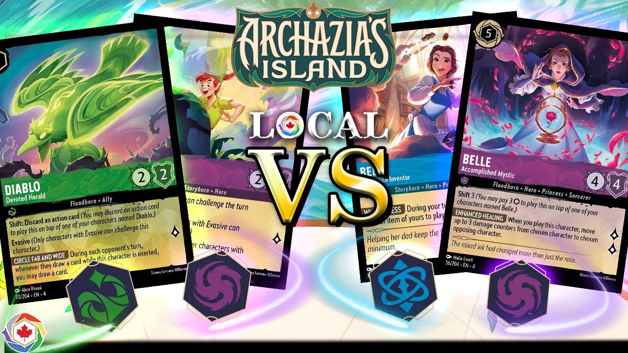 Diablo's Everywhere!! Emerald Amethyst Discard VS Sapphire Amethyst Blurple - Lorcana Local Match