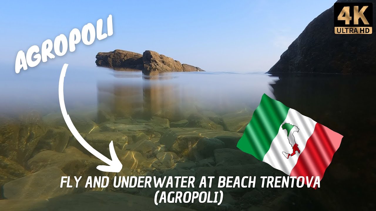 Agropoli (Italy,Cilento) 2022-Small Natural Beach Trentova-Filmed with GoPro Hero 10 and Dji Mini 2
