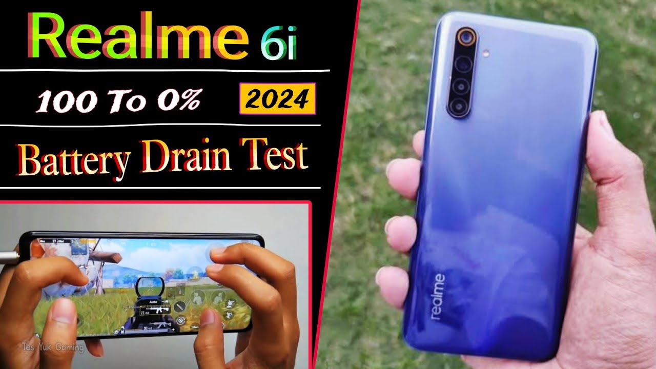 Realme 6i Battery Drain Test in 2024 | Shocking Result😱 Realme 6i Pubg Battery Drain Test
