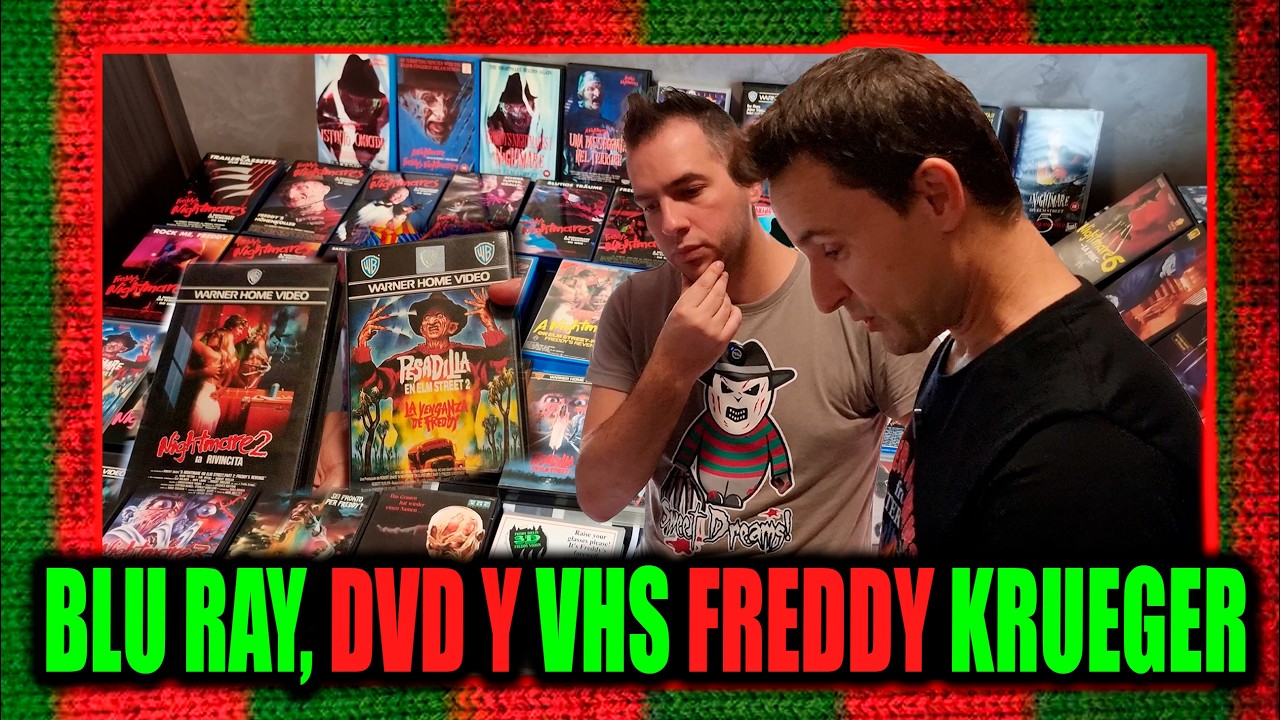La mayor colección BLU RAY, DVD y VHS de PESADILLA EN ELM STREET en el MUSEO KRUEGER de XAVI MARIN 😍