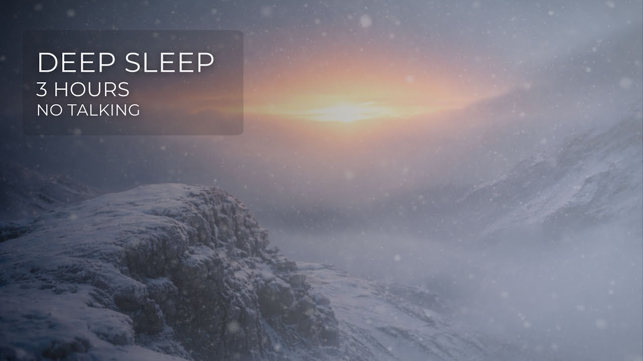 Fall Asleep • 3 Hours • Arctic Wind Silence • No Music