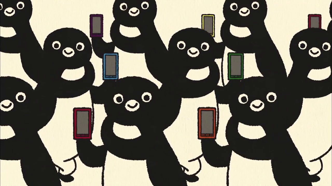 JR東日本 モバイルSuica ペンギン突然ダンス（駅）篇  CM