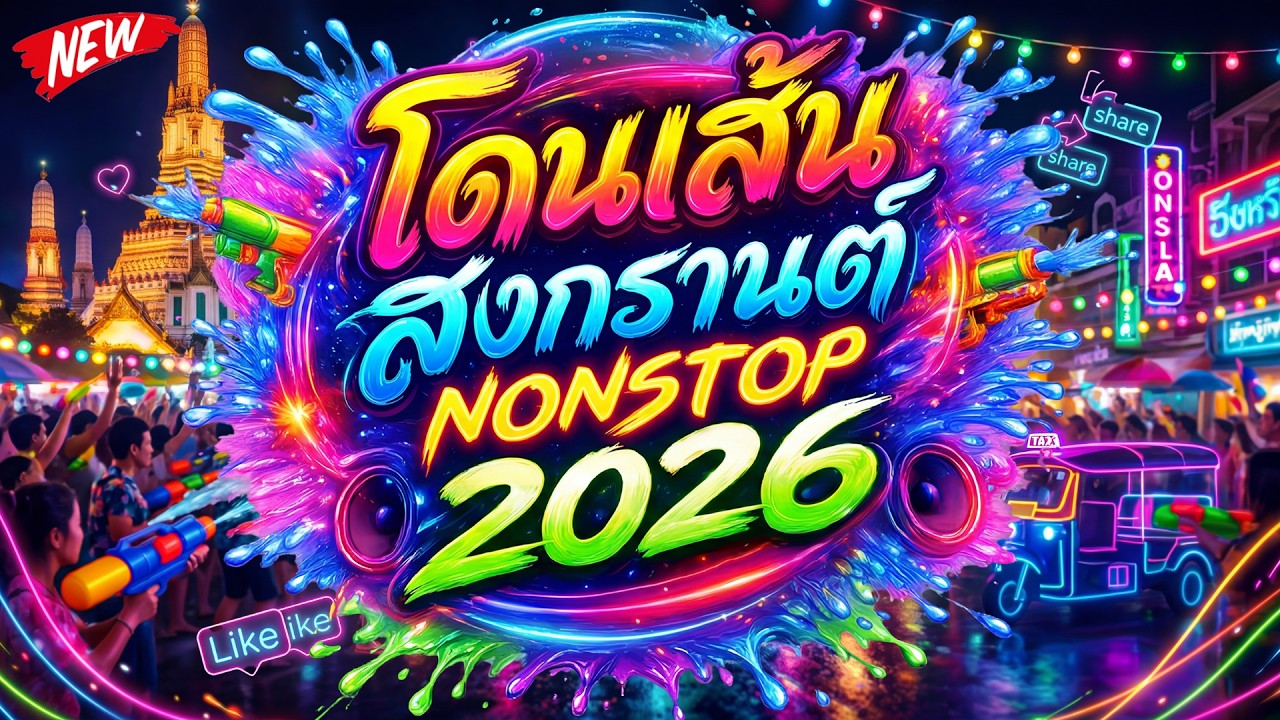 🔥 โดนเส้น สงกรานต์ 2026 💦 | #แดนซ์ฮิตในTIKTOK #NONSTOP 🔥 เบสแน่น โคตรตื๊ด | DJ PP THAILAND REMIX