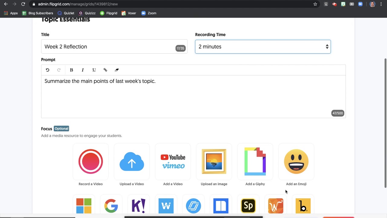 How To Set Up Flipgrid for Students to Reply to Each Other for Academic Discussion