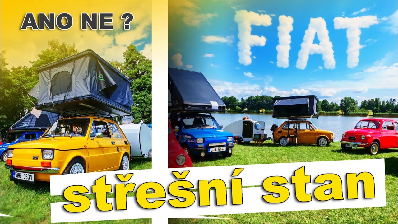 Testovali jsme střešní stan od 4campers.cz na Fiatu 126 a jak to dopadlo ?